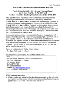  Annual report to Equality Commission for Northern Ireland April 2009 - March 2010 (195KB)