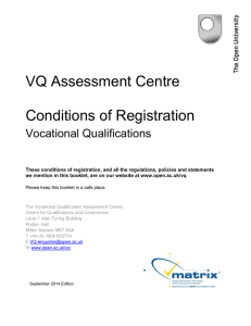 Conditions of Registration