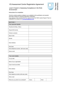 Level 3 Award in Assessing Competence in the Work Environment