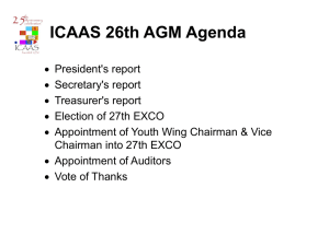 ICAAS 26th AGM Agenda