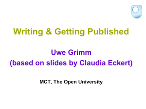 UGrimm GettingPublished(in MCT).ppt