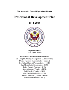 Professional Development Plan