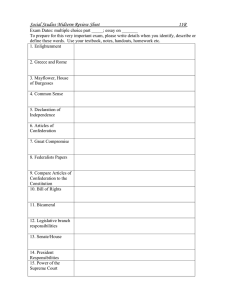 Social Studies Midterm Review Sheet  11R