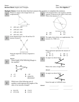 hw complementarry supplementary angles problem