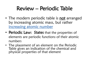 4. Periodic Table