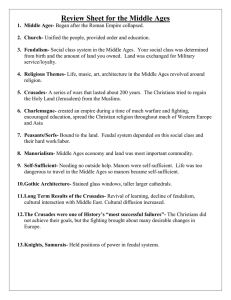 Middle Ages Review Sheet