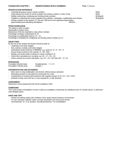 Linear Foundation Scheme of Work (DOC, 311 KB)