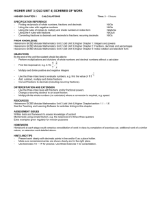 Modular Higher Unit 3 (old Unit 4) Schemes of Work (DOC, 254 KB)