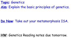 Introduction to Genetics