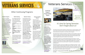 Veterans Services Center 241 Knight Hall 307-766-6908