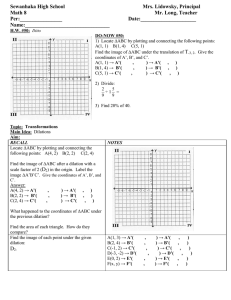 Math 8 Lesson Plan 50 Dilations class outline for students.doc
