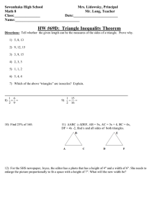 Math 8 HW 69D Triangle Inequality Theorem.doc