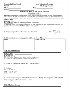 Math 8 HW DO NOW Assignment Sheet 5.doc