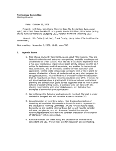 Technology Committee Meeting Minutes  Date:  October 23, 2008