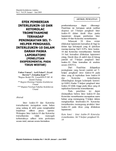 Hal 18 vol.29 no.1 2005 Efek pemberian Interleukin- 3