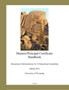 Click here to view the Principal Certificate Student Handbook