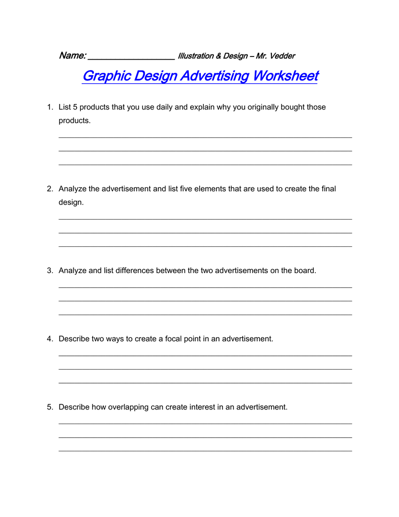 graphic-design-advertising-worksheet