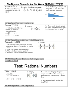 Do Now/Homework 11/16-11/20