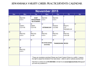 November Cheer Calendar