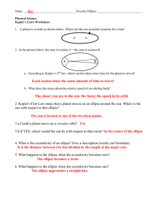 Answers to Kepler's Laws Review