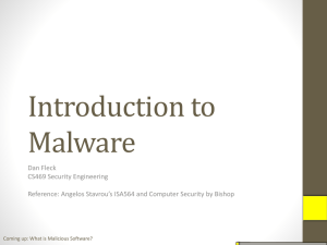 Introduction to Malware