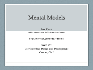 Mental Models Dan Fleck  SWE 632