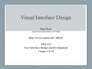 visual interface design