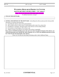 UW Inventor Software Disclosure Form (.DOC)