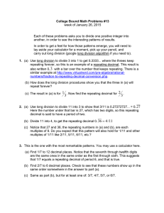 College Bound Math Problems #13 week of January 26, 2015
