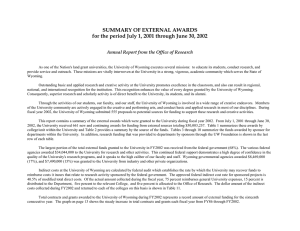 Summary of External Awards Fiscal Year 2002