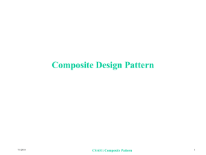 Composite Design Pattern CS 631: Composite Pattern 7/1/2016 1