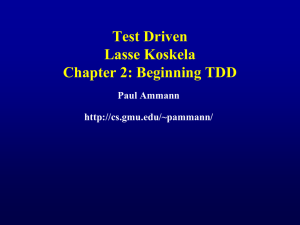 Beginning TDD