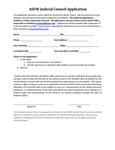 ASUW Justice Application