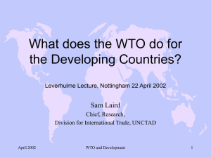 'What does the WTO do for Developing Countries?'