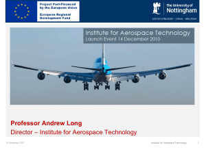 Introduction to the Institute for Aerospace Technology - Andy Long