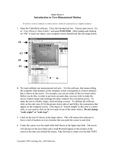 Introduction to Two-Dimensional Motion