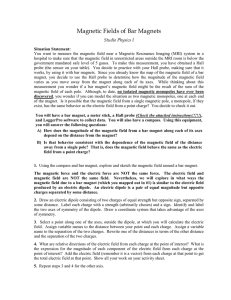 Magnetic Fields of Bar Magnets  Studio Physics I