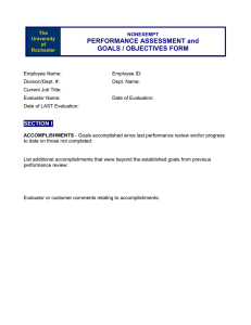2007 Non-exempt Performance Assessment/Goals Form