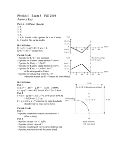 Physics I – Exam 3 – Fall 2004 Answer Key