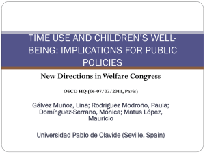 Time Use and Children s Wellbeing