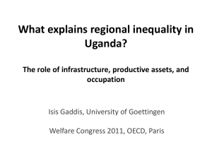 What Explains Regional Inequality in Uganda?