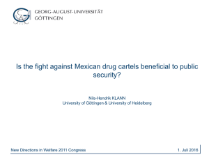Is the Fight Against Drug Cartels Beneficial?