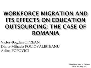 Workforce Migration and Effects on Education Outsourcing