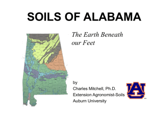 SOILS OF ALABAMA The Earth Beneath our Feet by