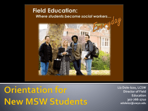 Field Orientation 2015 PowerPoint
