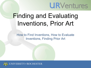 Finding and Evaluating Inventions, Prior Art Inventions, Finding Prior Art