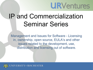 IP and Commercialization Seminar Series