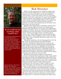Interview With Rob Streeter