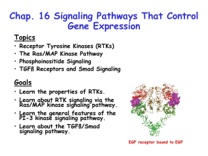 Chap. 16 Signaling Pathways That Control Gene Expression Topics