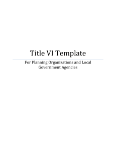 Handout 6.0 Title VI Template